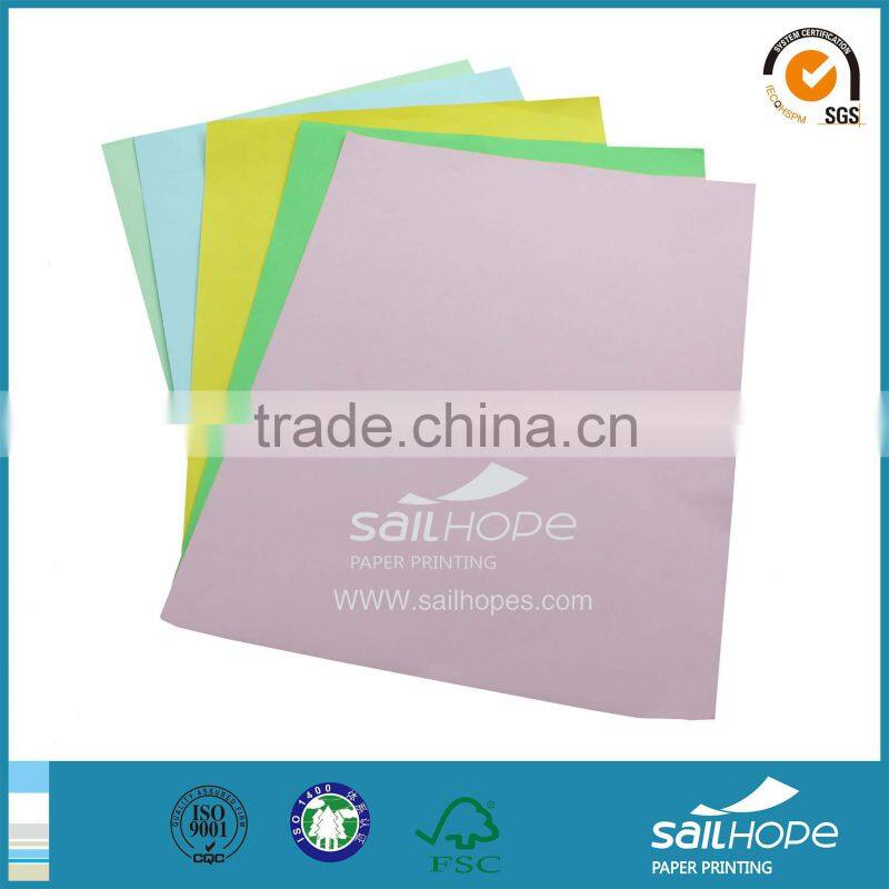 Economic color A4 size paper folding material supply