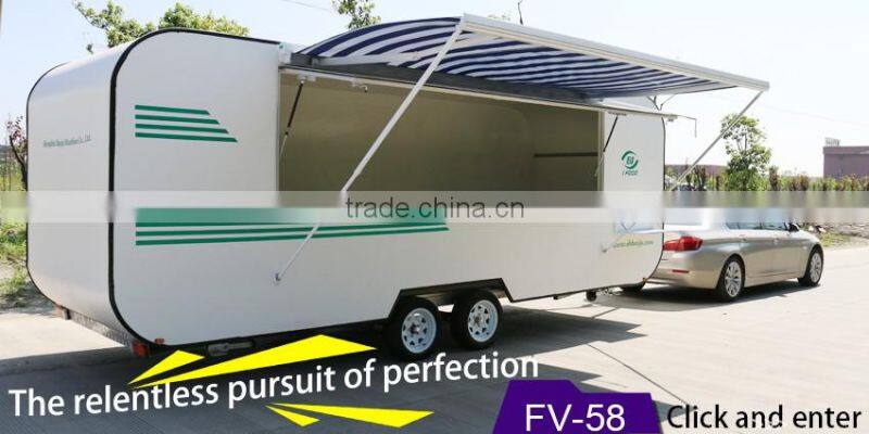 hot sales best quality twin in axle food trailer lunxury food trailer double axle food trailer