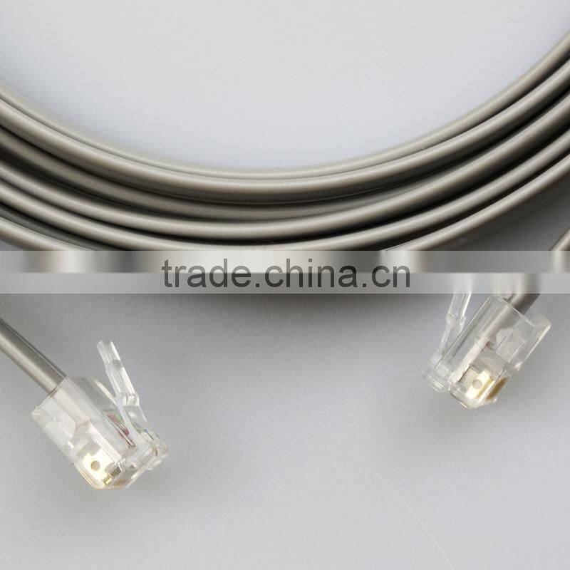 Modular Telephone Extension Cord Cable 6P4C