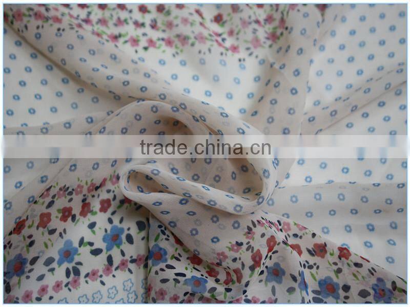 floral print chiffon blouse fabric