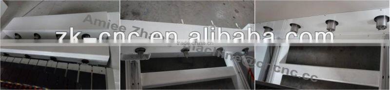 4 Spindles 4 Axis CNC Router With Moving Table Original 4 Axis NcStudio Controlling 1300*130mm ZK-1313-4