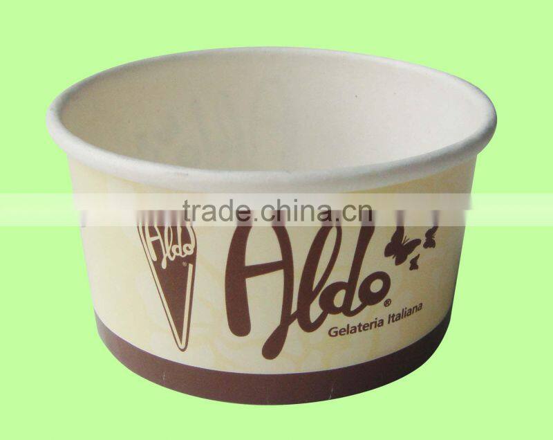 6OZ Paper ice cream cup food container in hot selling