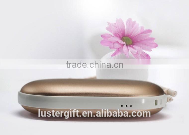 New hot products 5000mAh battery charger with hand warmer Li-polymer battery power bank