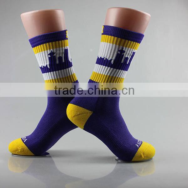 mens manufacture sports crew custom athletic socks
