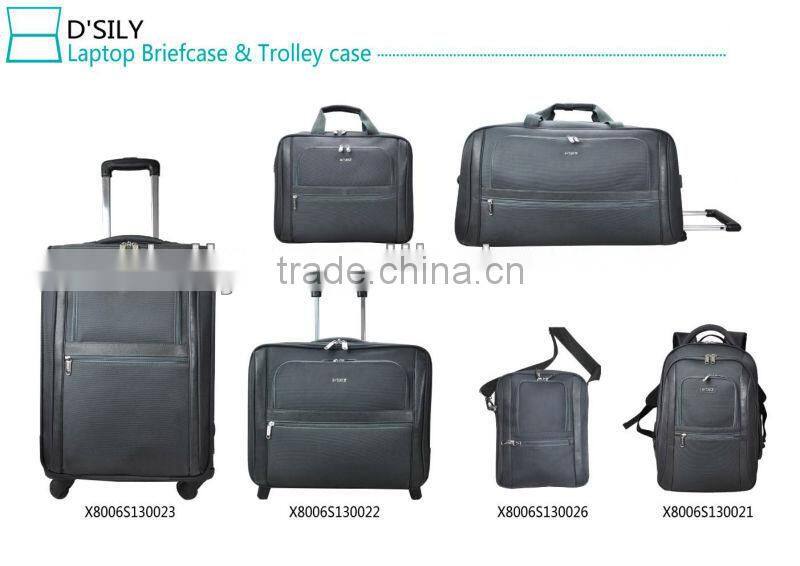Best Polyester Luggage Gray Trolley Suitcase X8006S130023