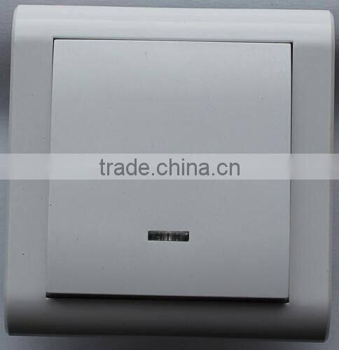 High quality European ABS shell full copper conductor flame-retarded base wall switch socket