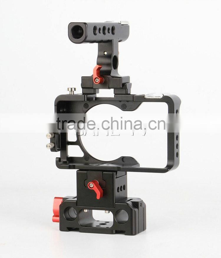 CAME-TV Rig For S ony A6300 Camera With Handle Cage Baseplate
