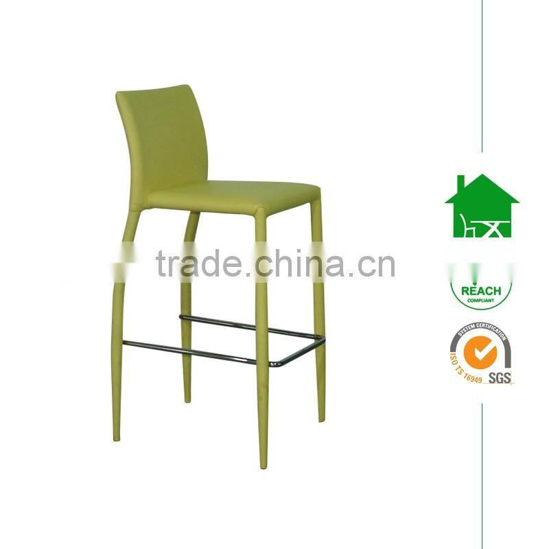 DC-2530 Modern White Faux Leather Bar chair