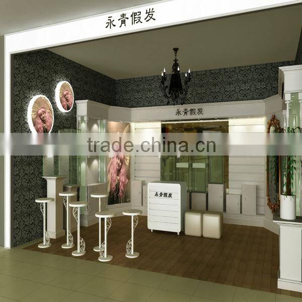 Brazilian remy hair display racks/curly hair displays/straight human hair display fixture