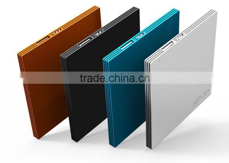 New products for 2015 Ultra Slim credit card power bank credit card size for iphone 6