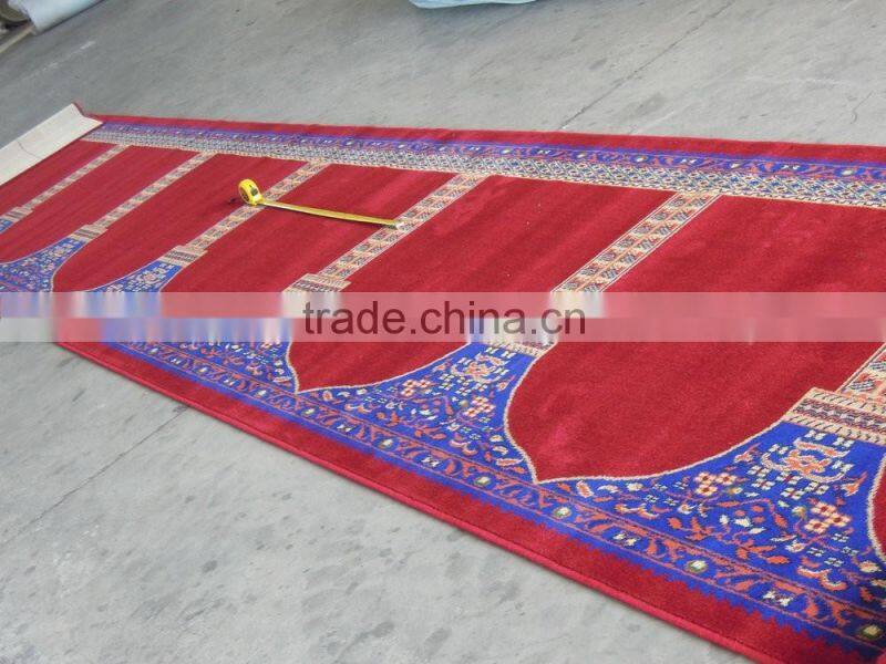 Patchwork 80wool20nylon material Muslim Mosque Prayer Carpet
