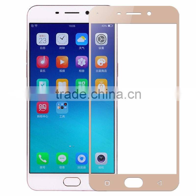 Full Coverage LCD Screen Protector Film Tempered Glass for Oppo R7 Plus R7S R9