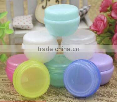 50g Green Plastic jar container with plastic lid cap