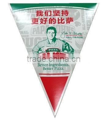 customized food grade triangle pizza box