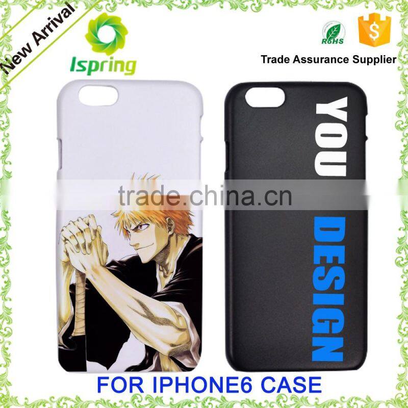 Plastic customized printed phone case for iphone 6, custom phone cover for iphone 6s
