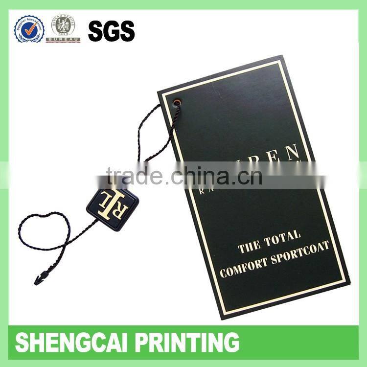 Cheap price custom printed paper clothing hang tag