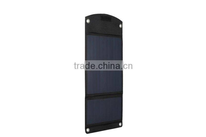 2016 High efficiency solar pack portable solar cells bag 14 watts charge for mobile phones