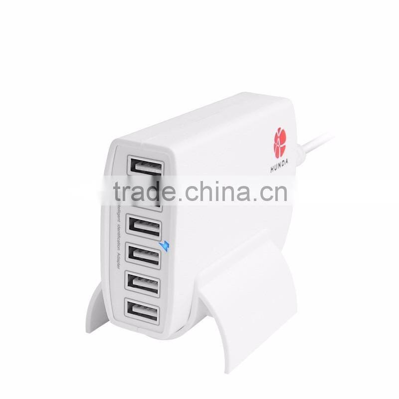 China Factory 5-6 port Intelligent usb travel charger 12A