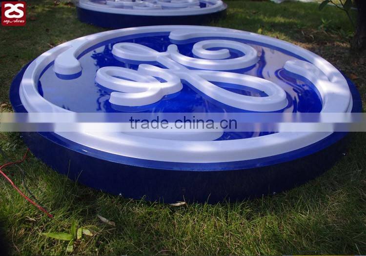 Outdoor advertising led channel letter sign plastic vacuum formed light box