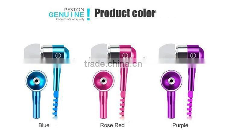 Newest Headphone Headset Zipper Metal Earphone Wired In-ear Earphones auricular Earbuds Accept Customize For Samsung S7