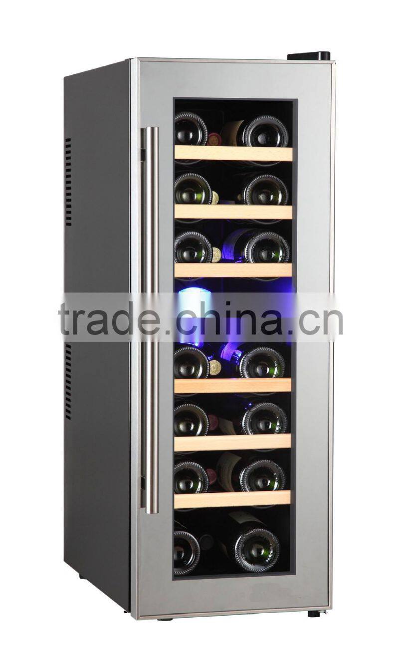 Glass door mini bar fridge showcase refrigerator, Slim wine Cabinet Red Wine Fridge, Mini Display Fridge