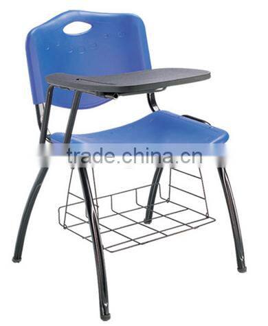 Partical and affordable school training chair in good quality with writing pad