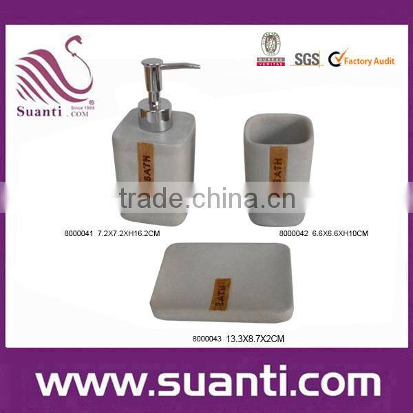 black modern polystone bathroom accessory set china