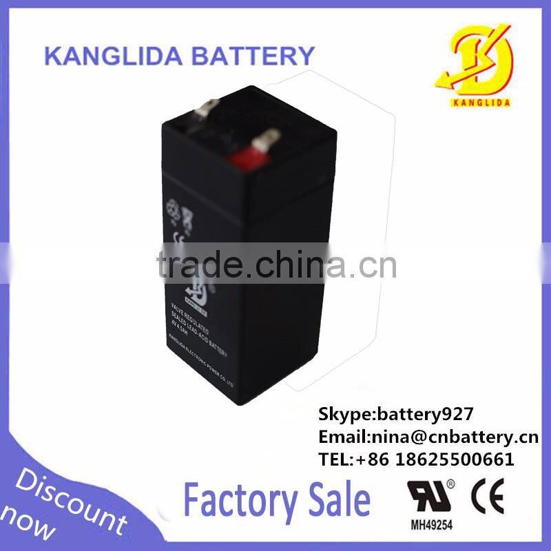 high performance storage 4v 4.5ah for ups battery