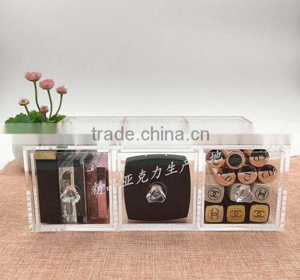 with 3 drawers acrylic cosmetics storage box
