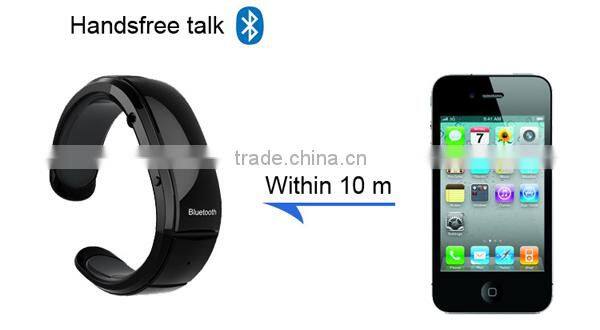 OLED screen Bluetooth bracelet earphone with caller ID display
