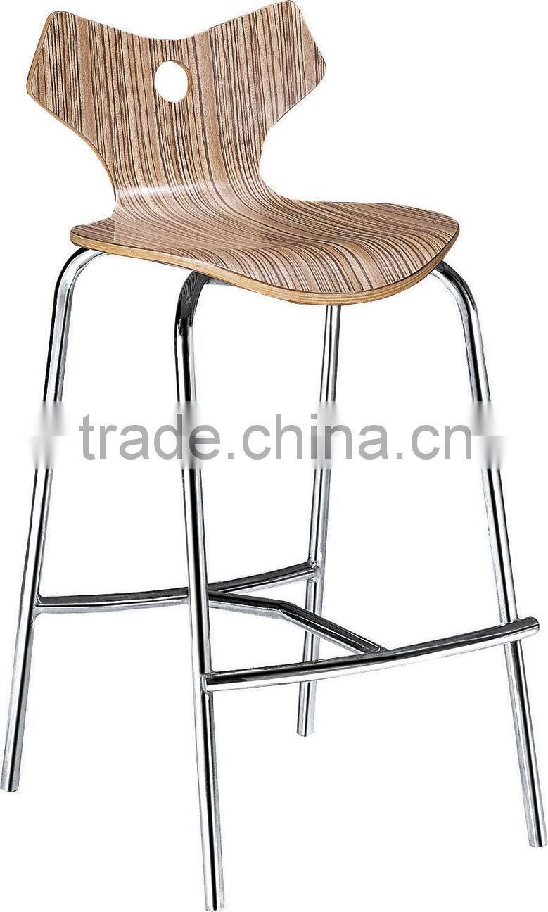 Modern wooden bar stool high chair