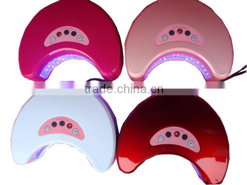 12W LED UV Lamp For Gelish Nail Gel Polish Curing Art Nail Dryer