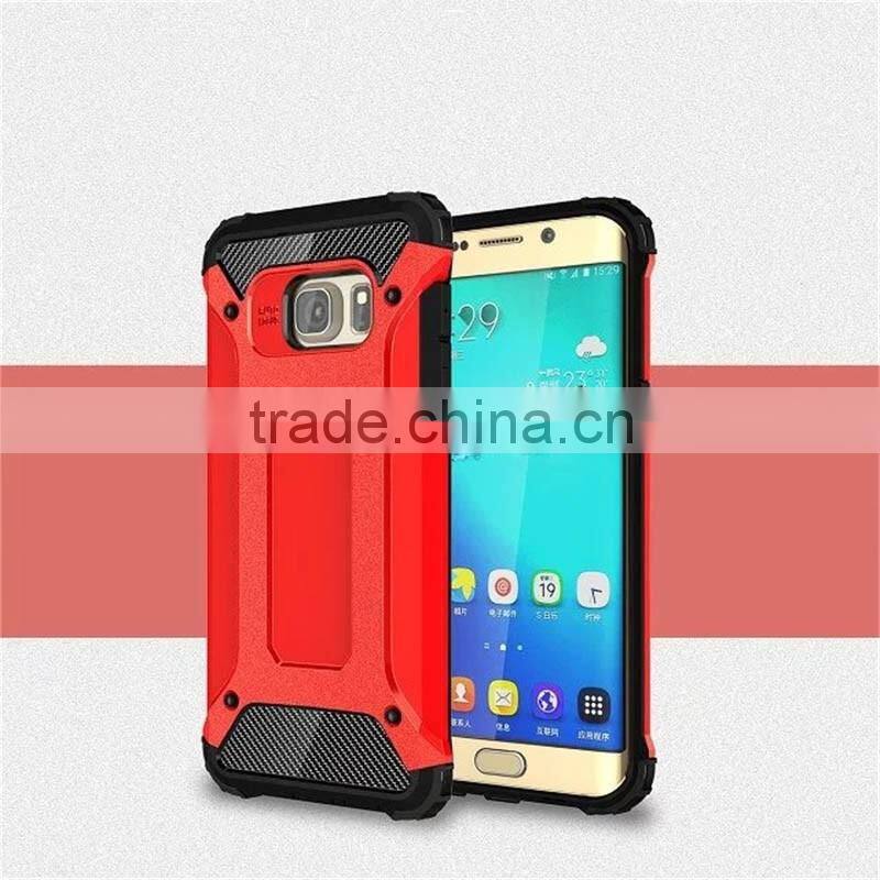 2016 Latest free sample For Samsung Galaxy S6 Edge Plus Armor Impact PC TPU phone Case ,mobile Phone Case