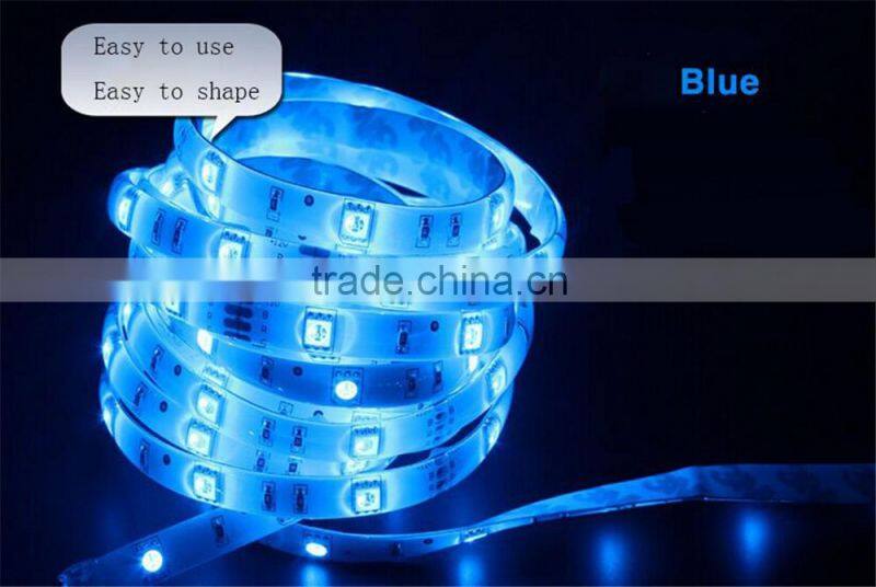 LED colorful Light Strip 5050 SMD 12V 30 lights RGB lights strips (waterproof) 5 m 150 lights +44-key controller +power supply