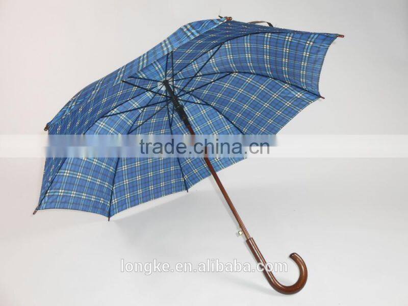 wood pool umbrella carved wood handle umbrella