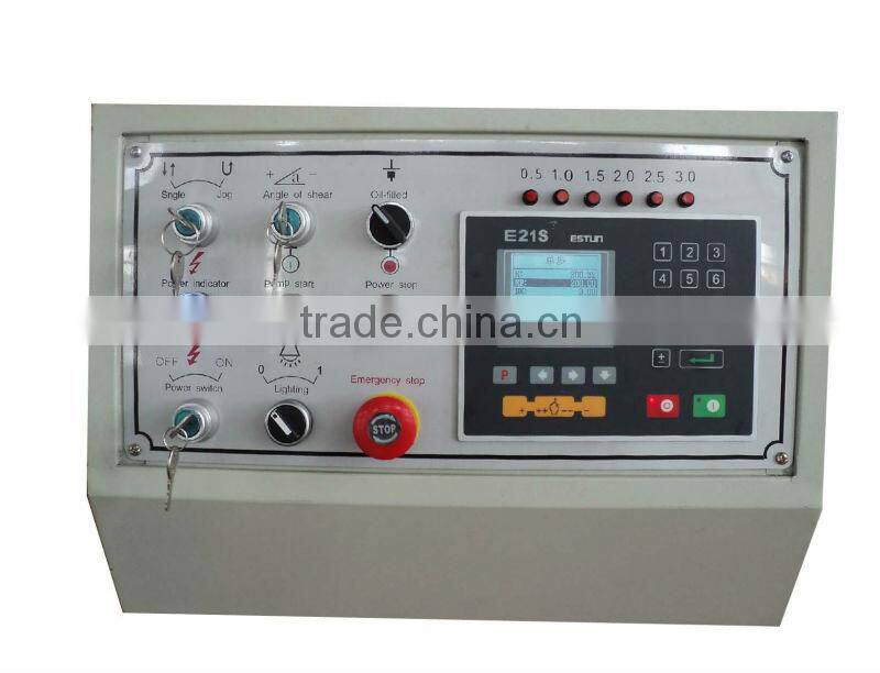 Hydraulic cutting 6mm thickness guillotine shearing machine