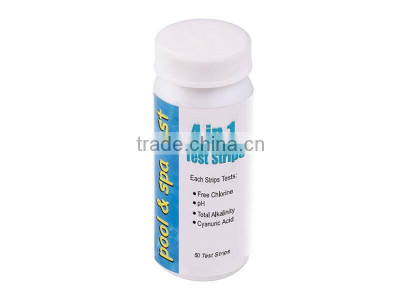2015 Poolstar pool multipurpose test strips , ph cl test strips pool, 5 in 1 strip test