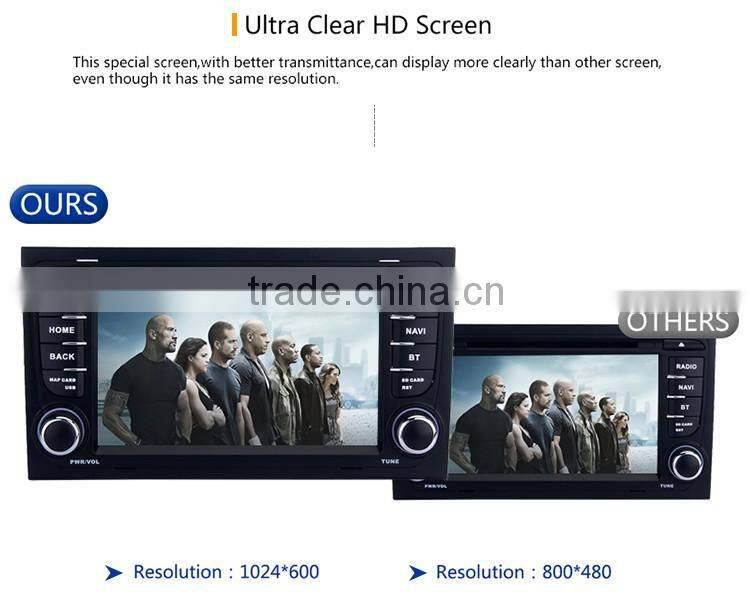 7 Inch 2 din USB flash drive car dvd player with GPS for audi