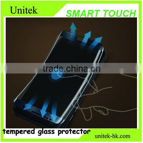 Tradeassurence New arrival factory 3D full cover mobile acessories tempered glass screen protector film for Samsung s7 edge