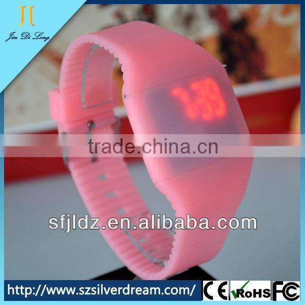 Unisex Touch Design Digital LED Silicone Sports Wrist Watch For Women Men