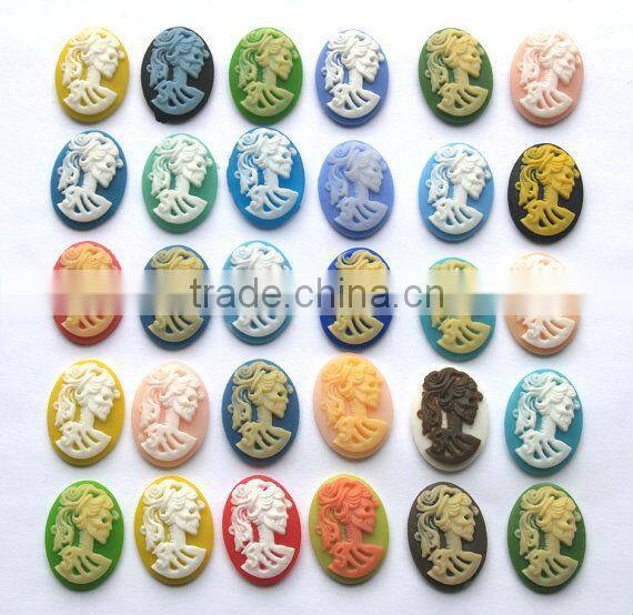 round 25mm antique black color glass cabochon pendant bezel