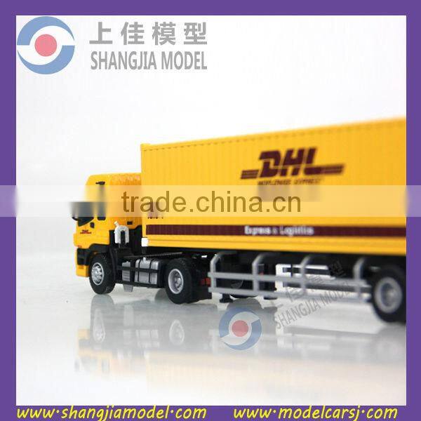 1:50 DHL diecast container truck model,diecast truck toy,china model truck toy factory