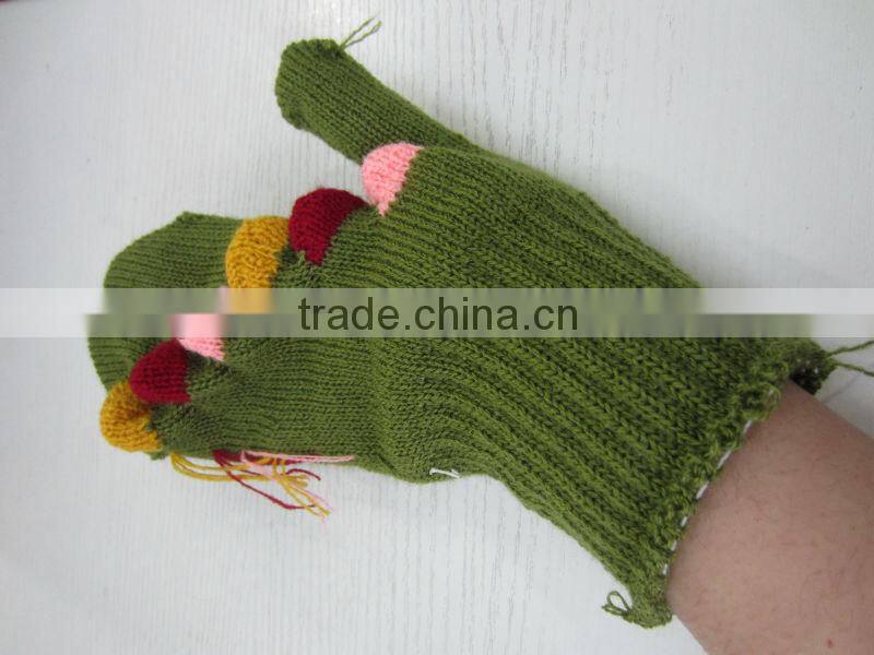 Fully Fashion decorate Glove Jacquard Knitting Machine
