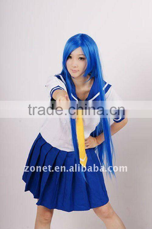Fashion 100CM LONG DARK BLUE BLACK StraightCOSPLAYW, IGdolls,Clannad