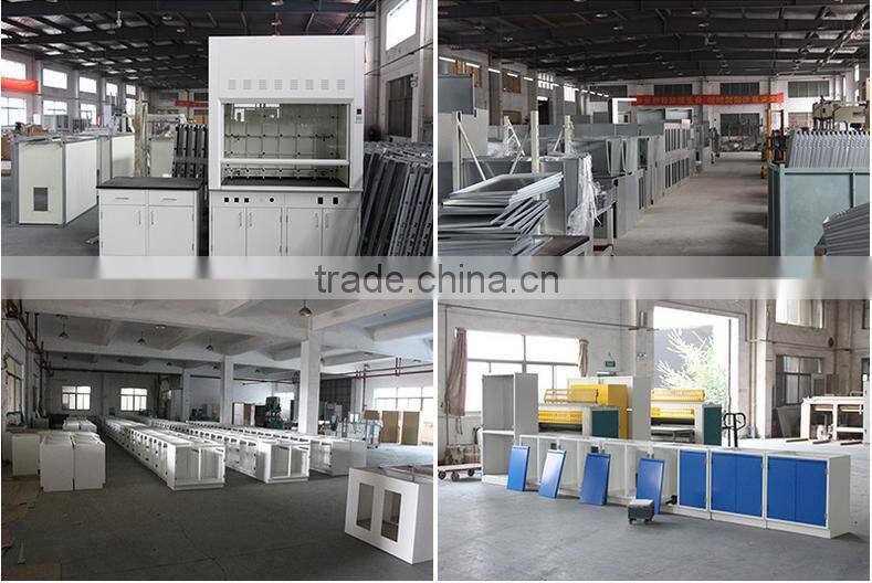 laboratory tall steel glass door chemical reagent storage cabinet with drawers