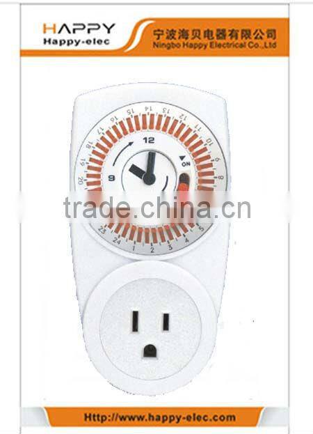 24hour mechanical delay timer switch with clock