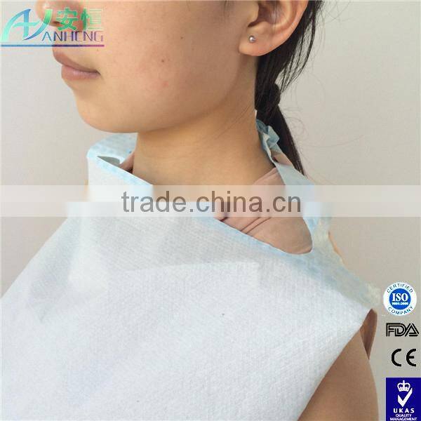 Hospital and clinic popular use disposable adult bib