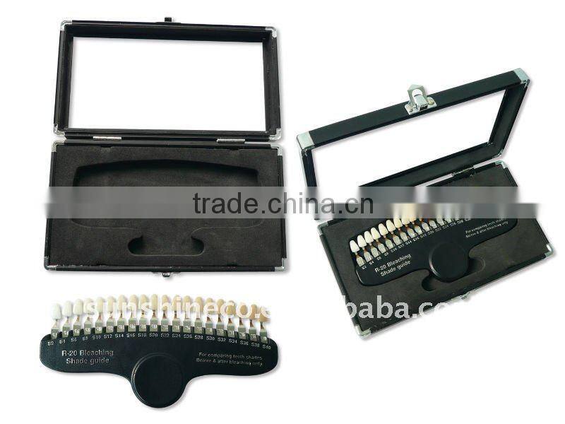 Teeth whitening shade guide with 20 shades, bleaching shade guide