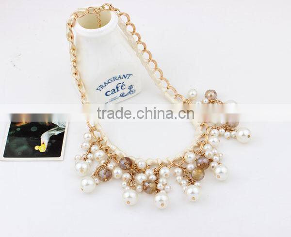 Top Quality Pearl Choker Collar Vintage Pendant Statement Necklace Women Necklaces & Pendants Fashion Necklaces for Women 2014