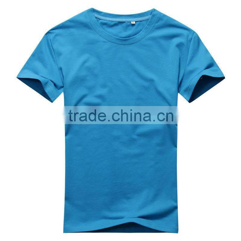 Mens Women 100% Cotton Basic Plain T-Shirt Short Sleeve Solid Blank Tees